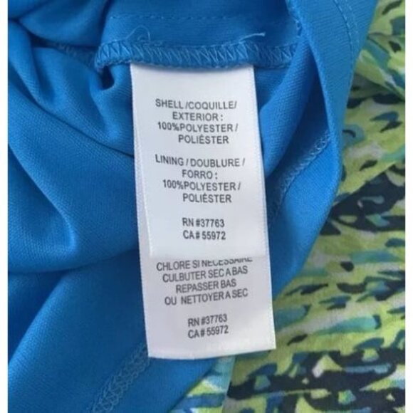 Laundry by Shelli Segal NWT $168 Diva Blue Strappy Dress Size 4 Hi-Lo Wrap Flowy - Picture 10 of 12